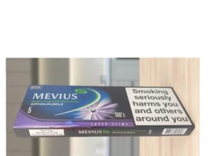 บุหรี่ Mevius Option Purple Super Slim (ซองแข็ง)