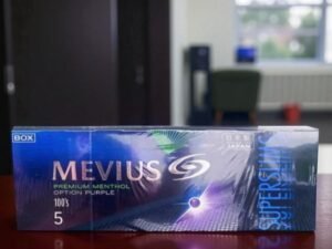บุหรี่ Mevius Option Blueberry & Menthol (1เม็ดบีบ)