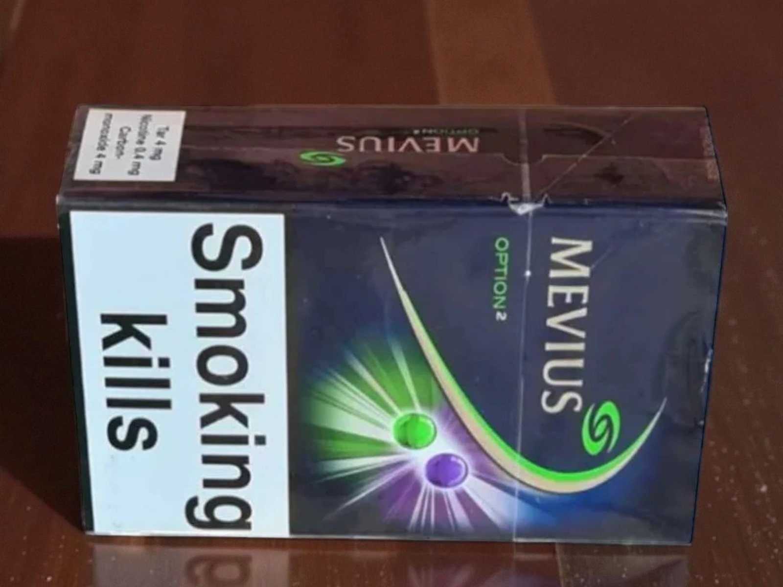 บุหรี่ Mevius Option Blueberry & Menthol (2เม็ดบีบ)
