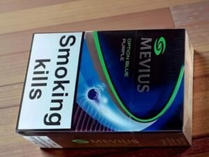 บุหรี่ Mevius Option Blue Purple (1เม็ดบีบ)