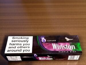 บุหรี่ Winston Purple Mint (1เม็ดบีบ)
