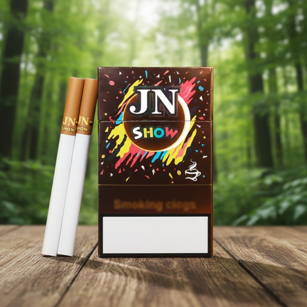 บุหรี่ JN Show กลิ่นกาแฟหอมละมุน ดีไซน์ซองสีน้ำตาลช็อกโกแลต