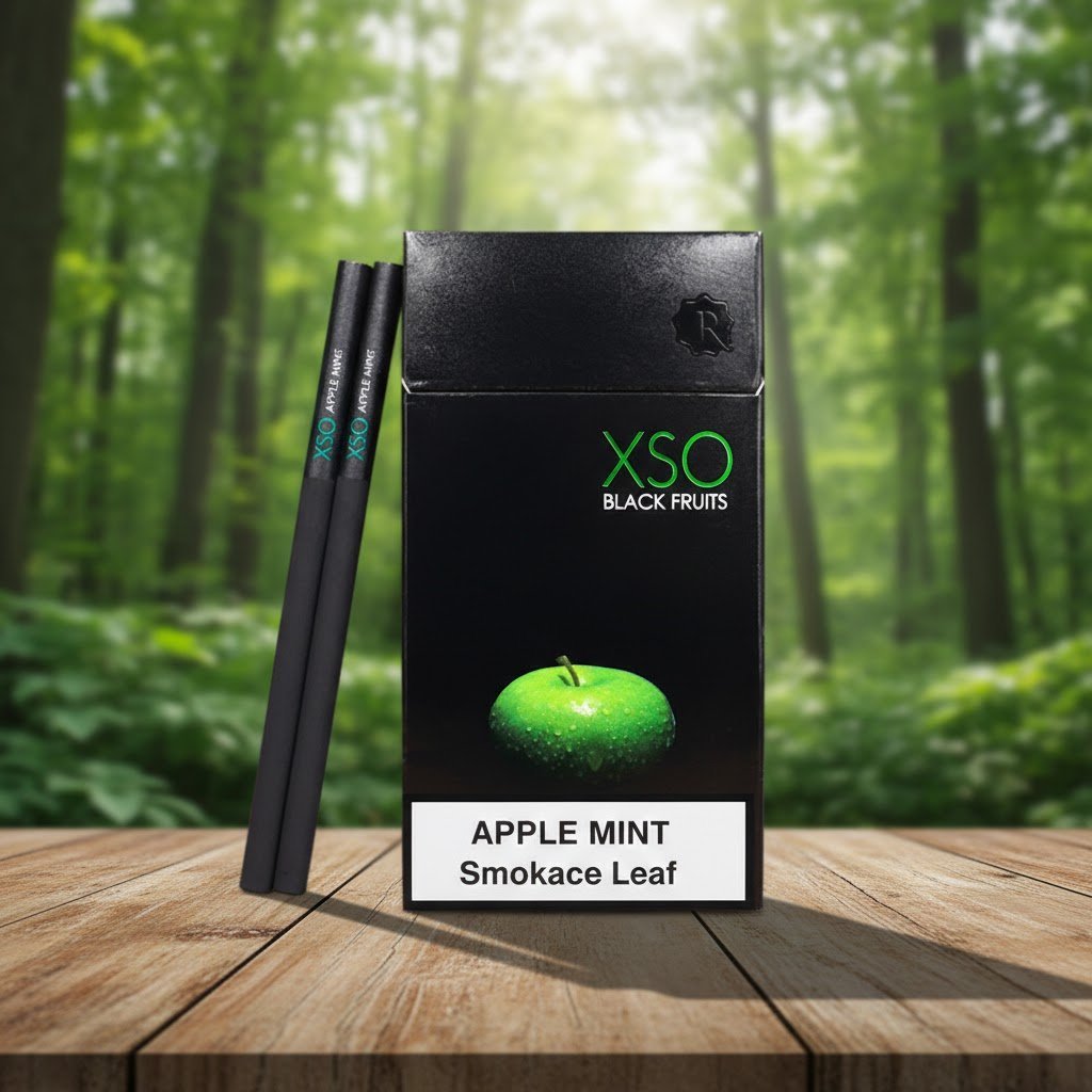 บุหรี่ XSO Apple กลิ่นแอปเปิลเขียว มวนดำพรีเมียม
