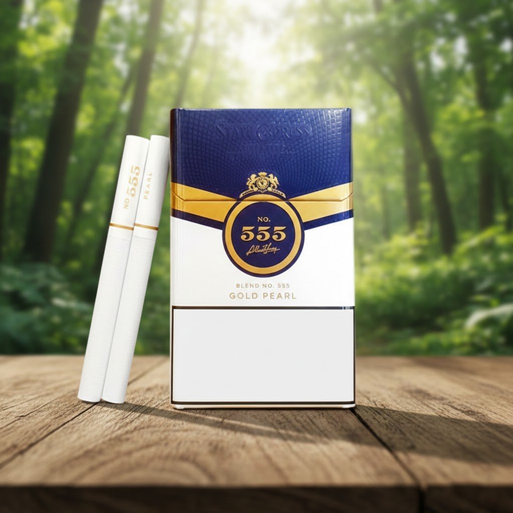 บุหรี่ 555 Gold Pearl รสพรีเมียมนุ่มนวล ใบยาเวอร์จิเนียแท้จากอังกฤษ
