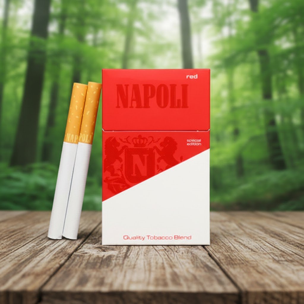 บุหรี่ Napoli Red Special รสร้อนเข้มข้น ขนาดมวน Queen Size นำเข้าจากดูไบ