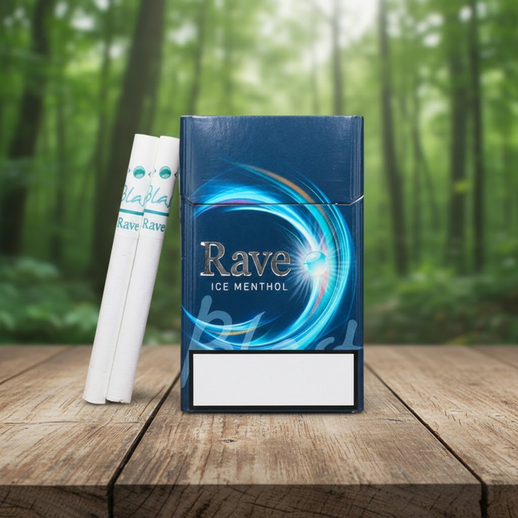 บุหรี่ Rave Ice Menthol รสเย็นสดชื่น 1 เม็ดบีบ มาตรฐานญี่ปุ่น