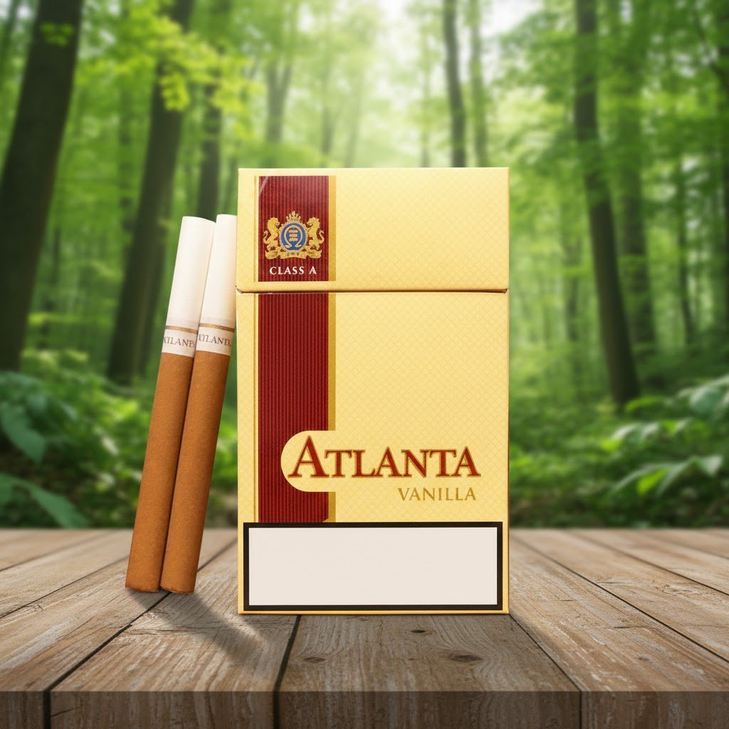 บุหรี่ Atlanta Vanilla กลิ่นวานิลลาหอมหวาน มวนสีน้ำตาลคลาสสิก