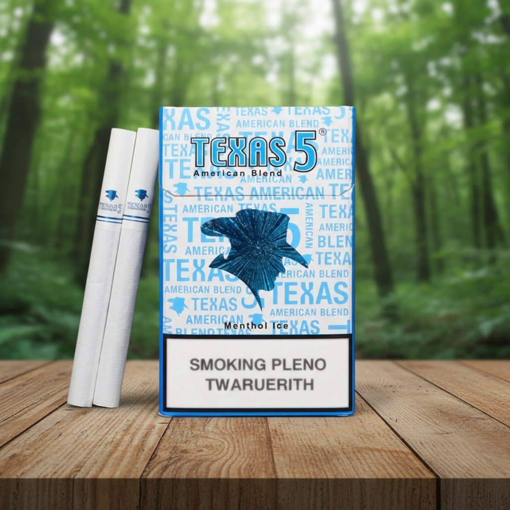 บุหรี่ Texas 5 Menthol Ice รสเย็นสุดขั้ว มาตรฐานสากล