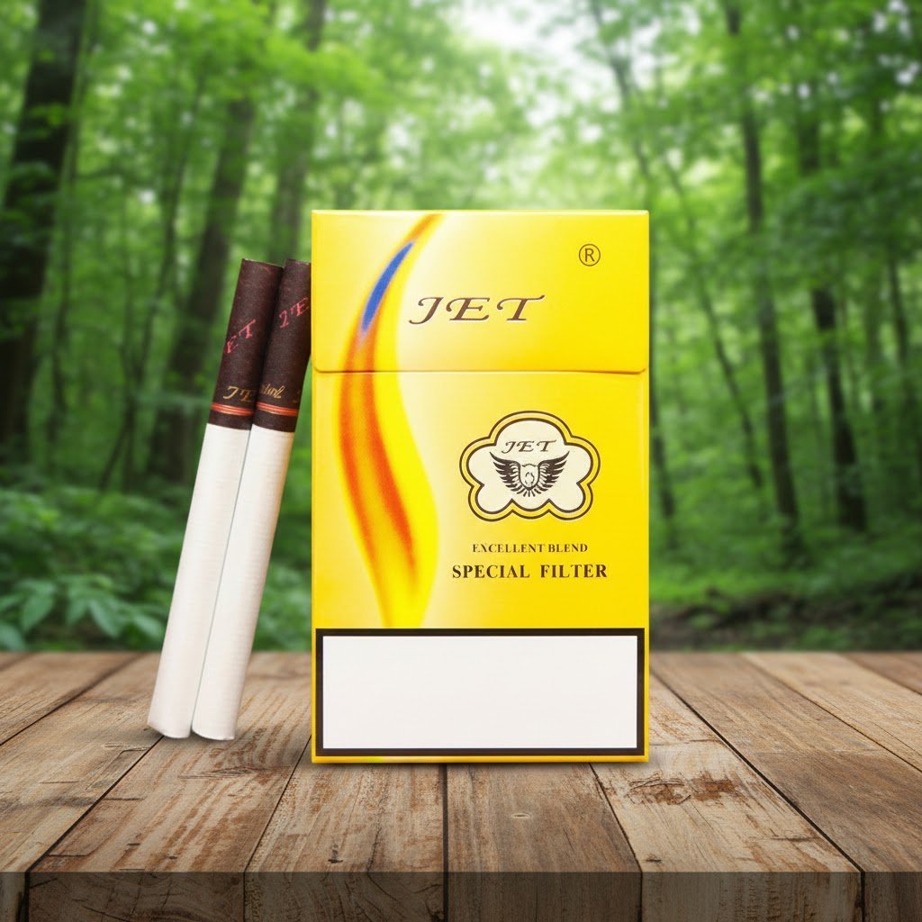 บุหรี่ Jet ซองเหลือง รสร้อนพรีเมียม ใบยา Excellent Blend