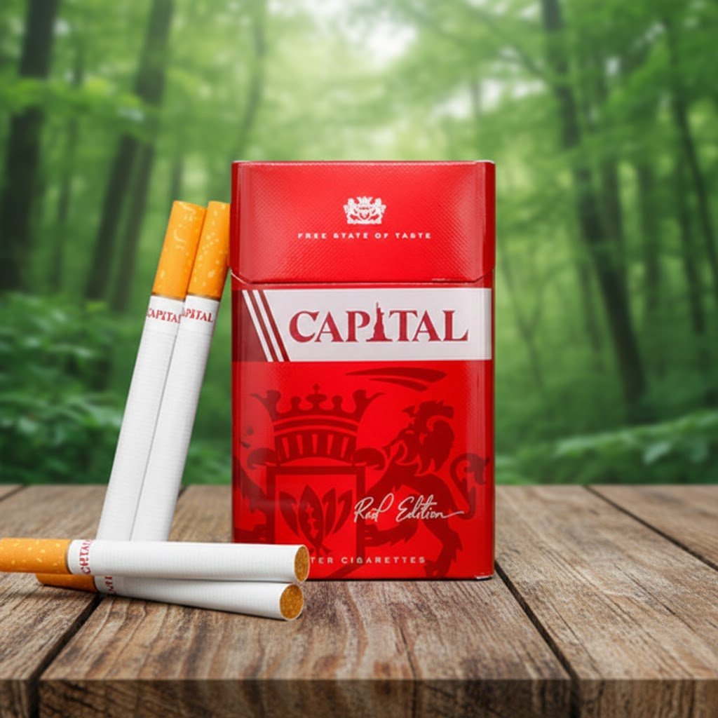 บุหรี่ Capital Red Edition รสคลาสสิกเข้มข้น ดีไซน์ซองสีแดงพรีเมียม