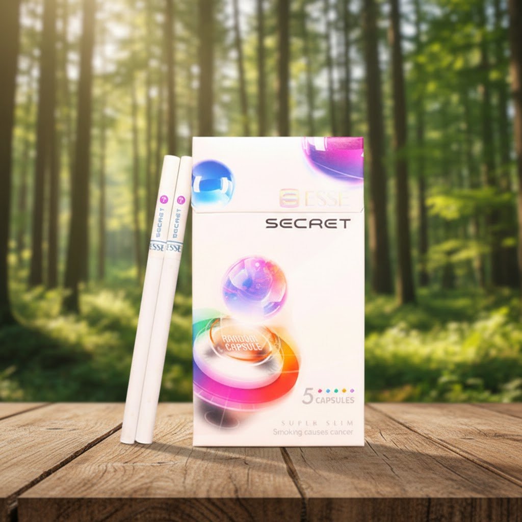 บุหรี่ ESSE Secret มวนซูเปอร์สลิม สุ่ม 5 รสชาติในซองเดียว