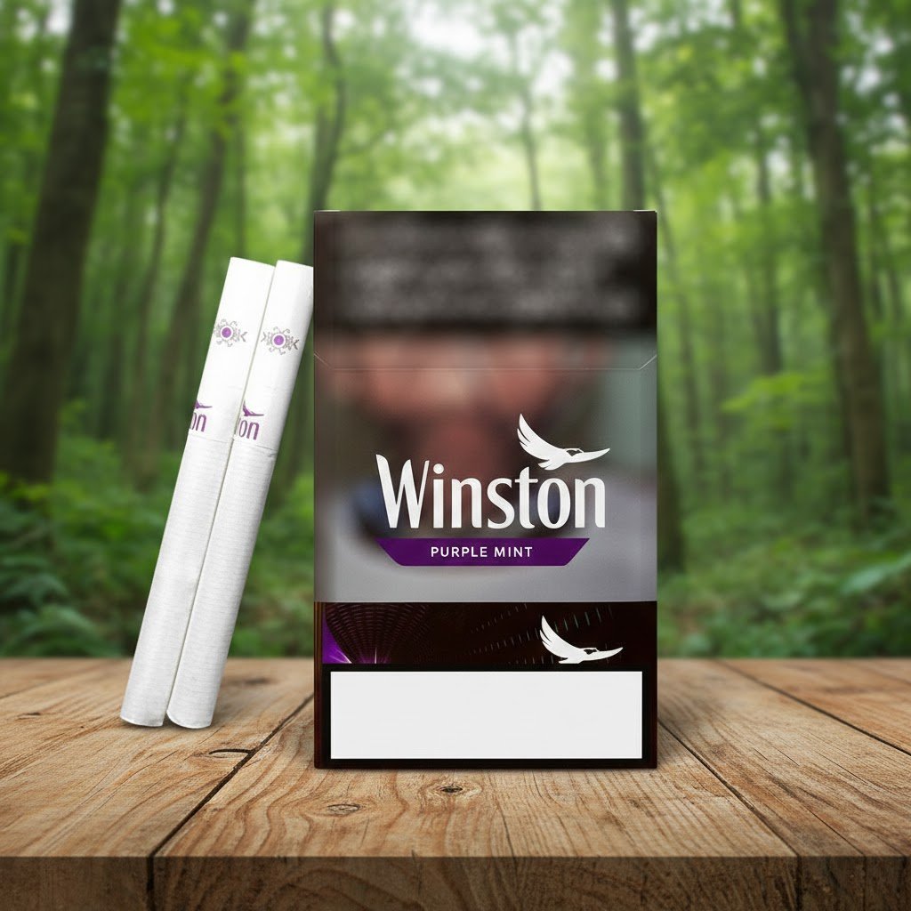 บุหรี่ Winston Purple Mint 1 เม็ดบีบ กลิ่นเบอร์รี่รวมและมิ้นต์