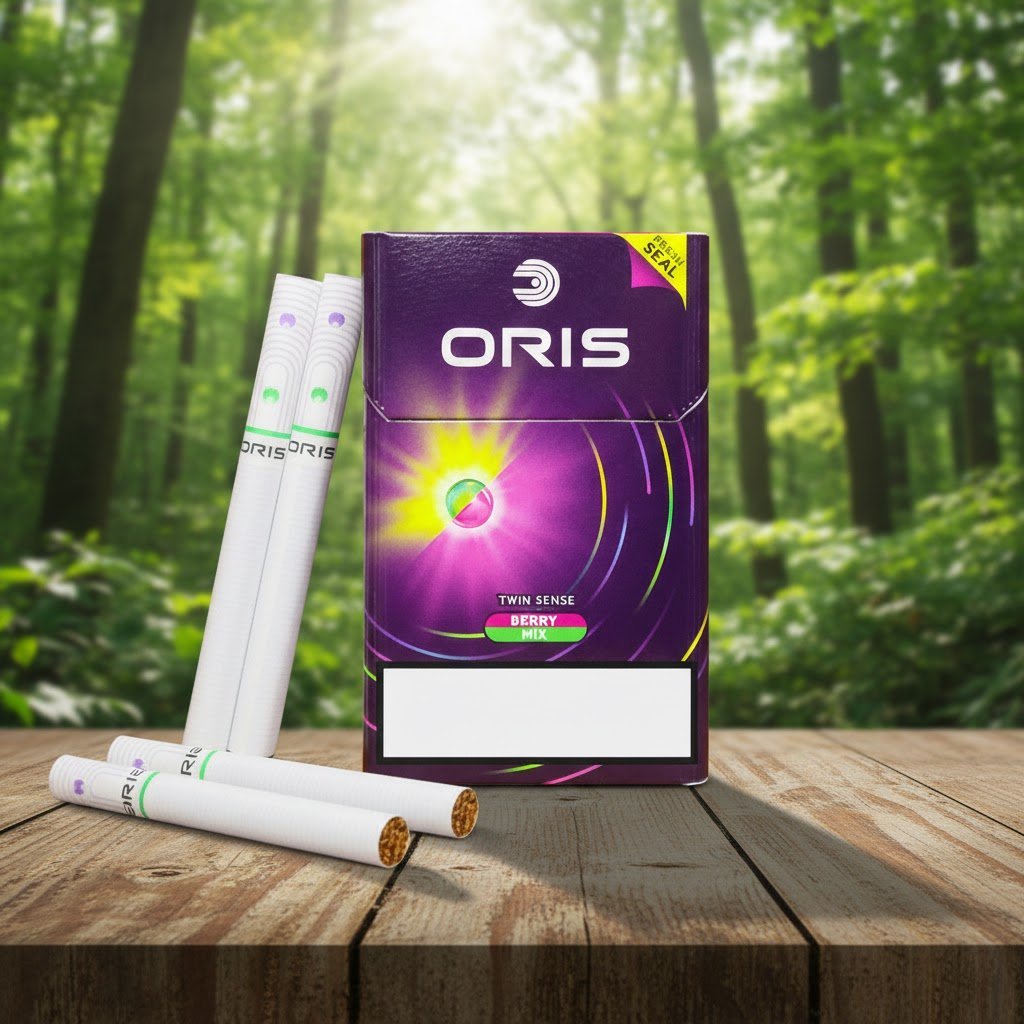 บุหรี่ Oris Twin Sense Berry Mix รสเย็นกลิ่นมิกซ์เบอร์รี่ 2 เม็ดบีบ