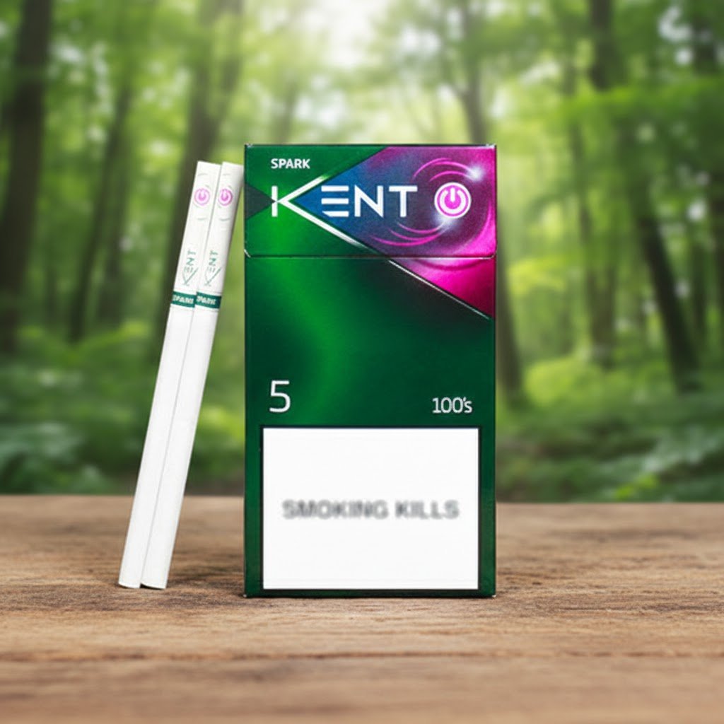 บุหรี่ KENT Spark 5 มวนสลิม 100s กลิ่นองุ่นและเมนทอล 1 เม็ดบีบ