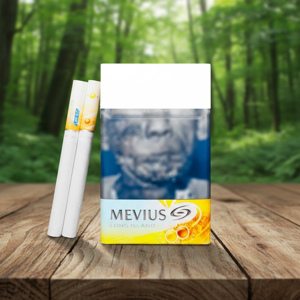 บุหรี่ Mevius Long Island กลิ่นเลมอนและชาดำ เทคโนโลยี LBS 2.0