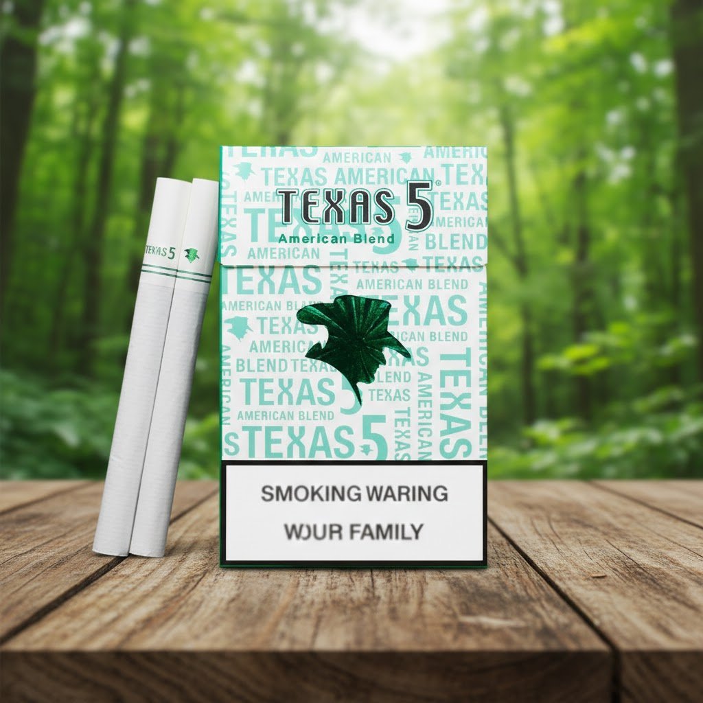บุหรี่ Texas 5 Menthol เท็กซัสเขียว รสเย็นเกรดมาตรฐาน