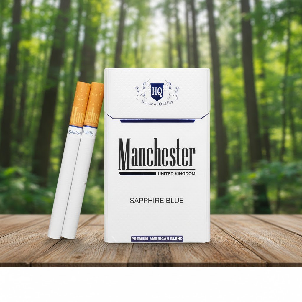 บุหรี่ Manchester Sapphire Blue รสร้อนเกรดพิเศษ มาตรฐานอังกฤษ