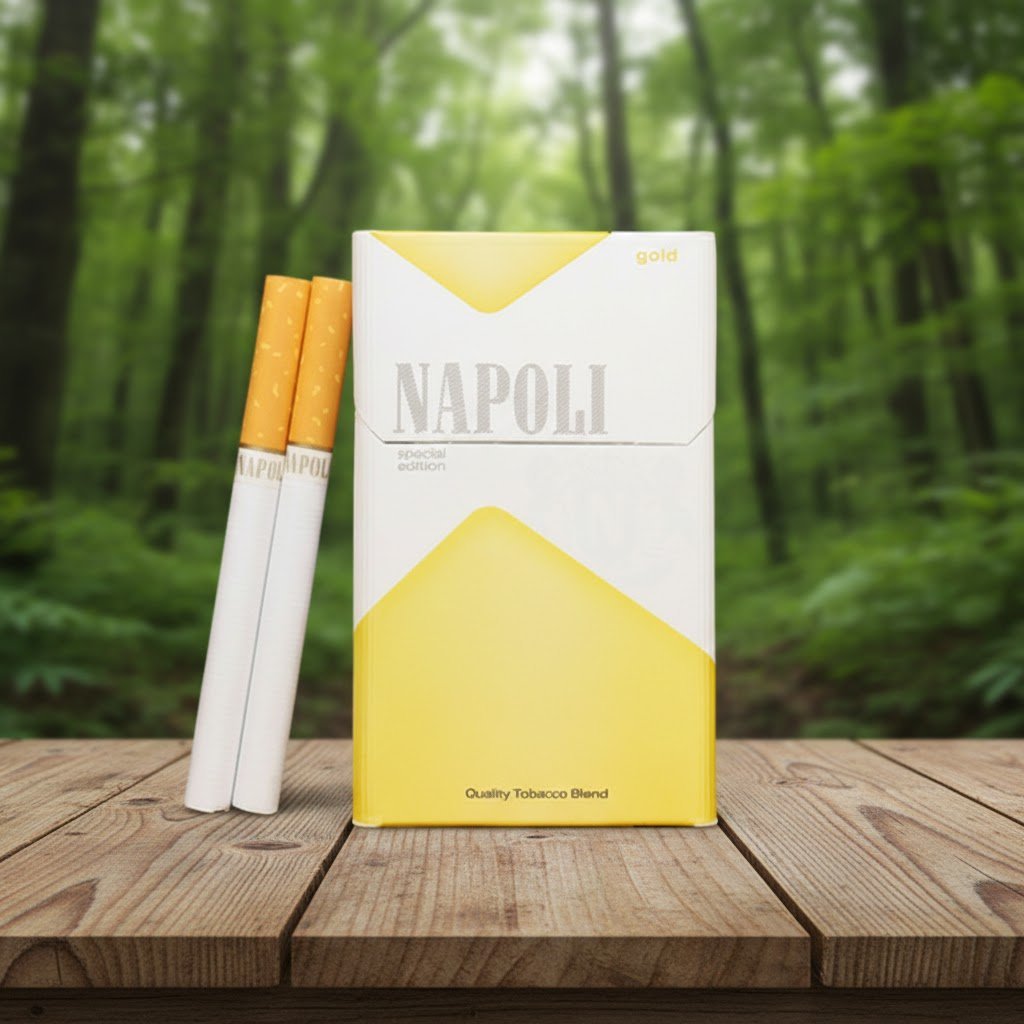 บุหรี่ Napoli Gold Special มวนขนาด Queen Size รสร้อนปานกลางคุณภาพสูง