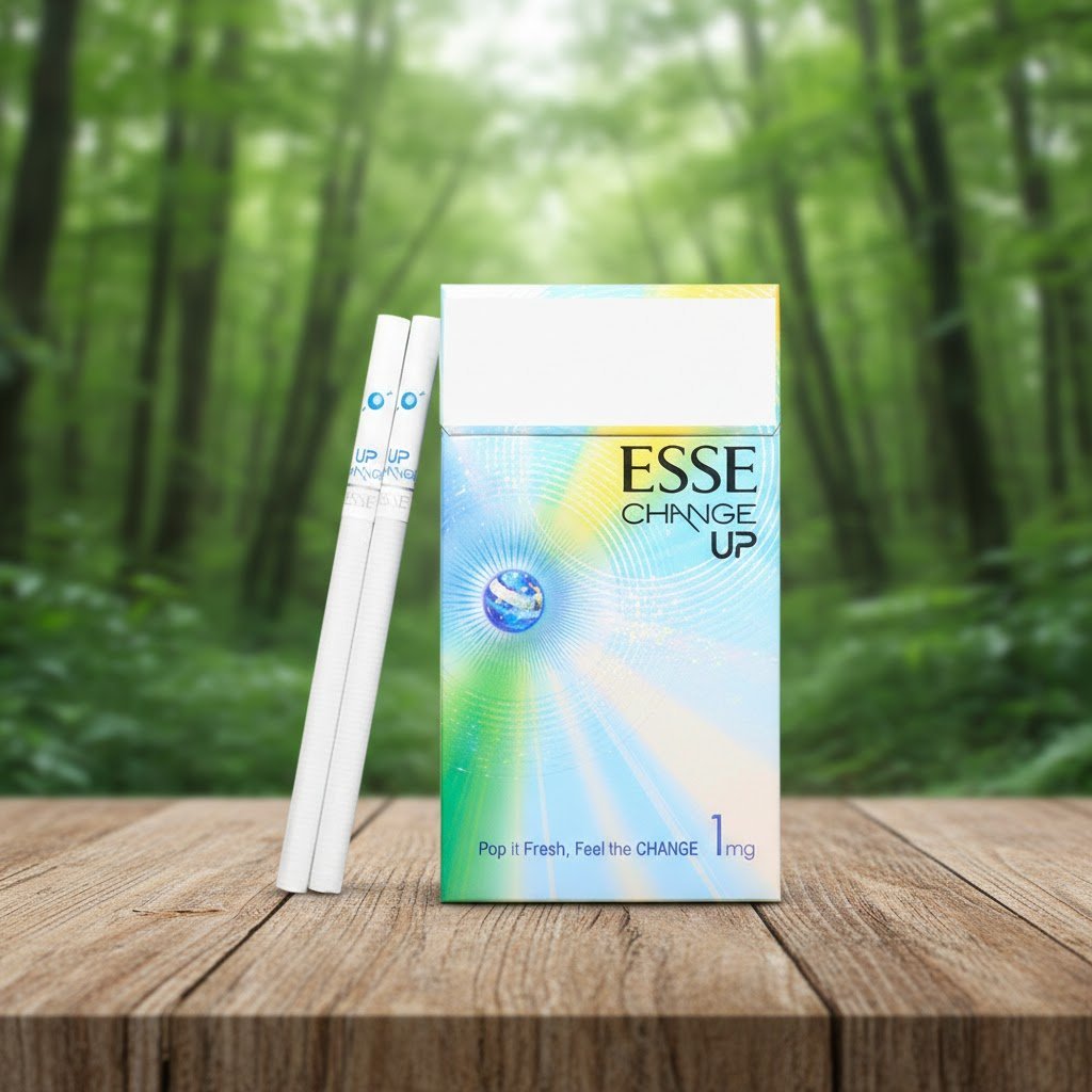 บุหรี่ ESSE Change Up 1mg แบบมีเม็ดบีบ กลิ่นหอมผลไม้ นำเข้าจากเกาหลี