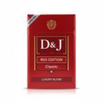 บุหรี่ D&J Red Edition ซองแข็งสีแดง ดีไซน์หรูหรา พร้อมแถบ Super Seal กันลม
