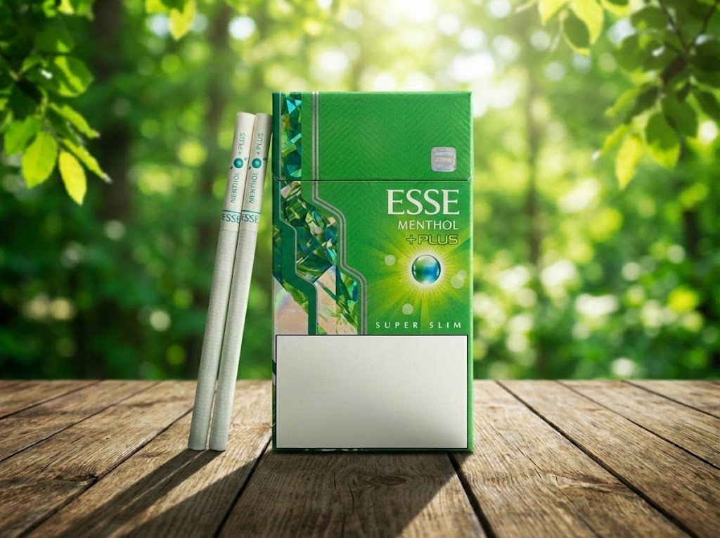 บุหรี่ ESSE Menthol Plus+ ซองสีเขียว บุหรี่เกาหลี 1 เม็ดบีบ เมนทอล