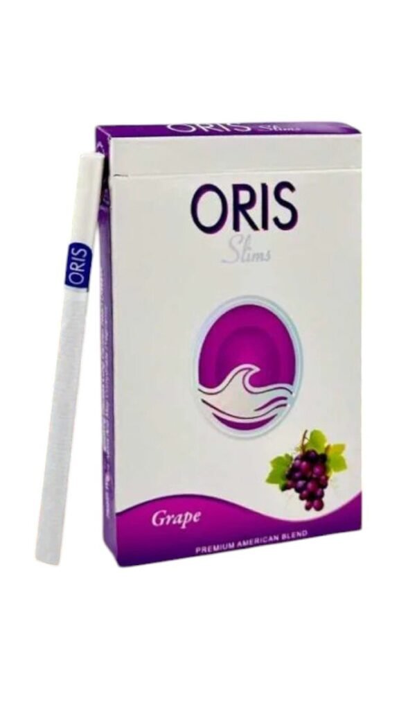 Oris Grape บุหรี่นอกกลิ่นองุ่น มวนซูเปอร์สลิม หอมฉ่ำพรีเมียมจาก U.A.E บุหรี่ โทนผลไม้หวานหอม รูป 1