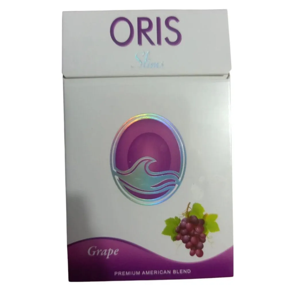 Oris Grape บุหรี่นอกกลิ่นองุ่น มวนซูเปอร์สลิม หอมฉ่ำพรีเมียมจาก U.A.E บุหรี่ โทนผลไม้หวานหอม รูป 3