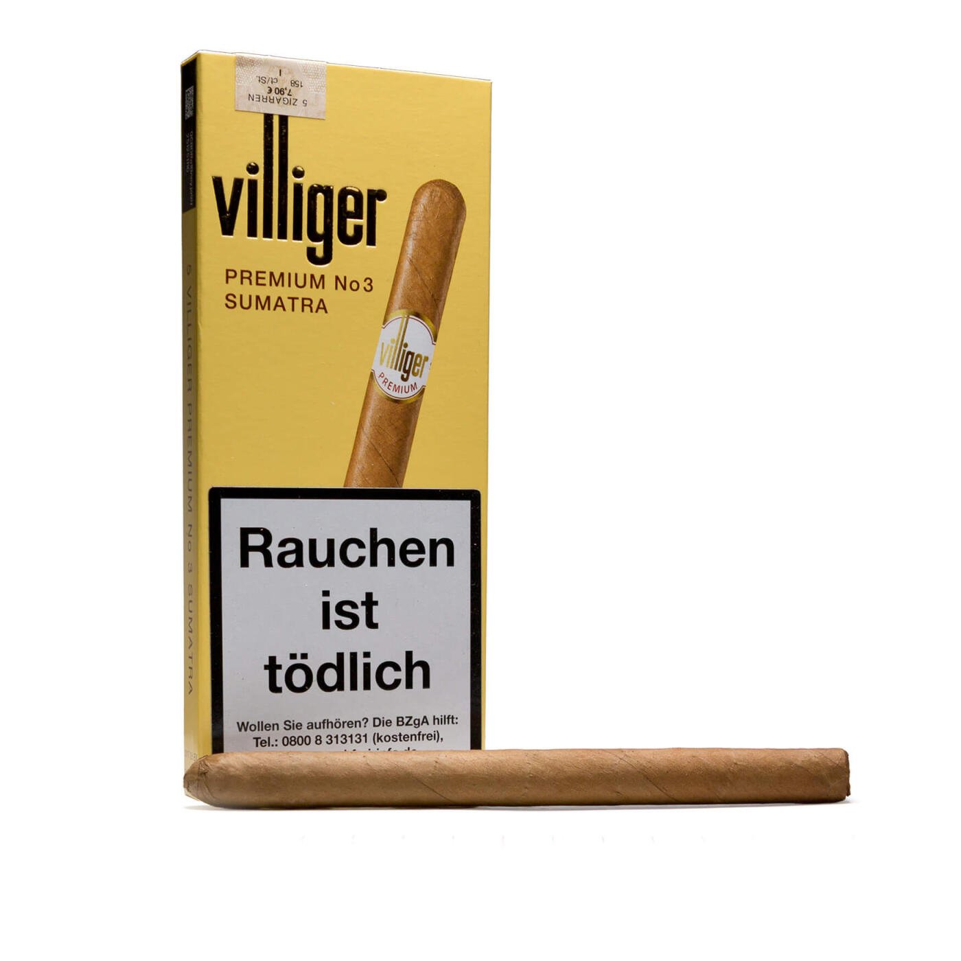 Villiger Premium No.1 Sumatra (วิลลิเกอร์ เบอร์ 1 สุมาตรา) ซิการ์พรีเมียมจากสวิตเซอร์แลนด์ สินค้านำเข้า คุณภาพมาตรฐาน จัดส่งรวดเร็ว