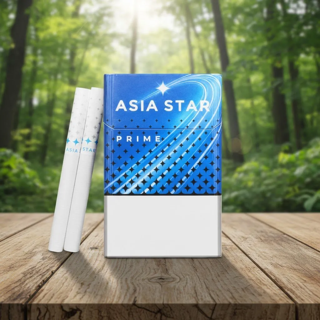 Asia Star Prime (เอเชีย สตาร์ ไพรม์) บุหรี่นอกมวนสลิม รสเย็นพรีเมียม หอมสดชื่น | Asia Star Prime