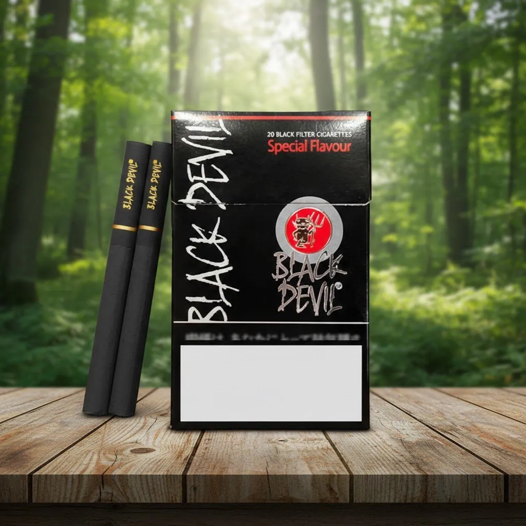 Black Devil Special Flavour (แบล็คเดวิล กลิ่นวานิลลา) บุหรี่นอกมวนดำ ดีไซน์พรีเมียม | Black Devil Special Flavour