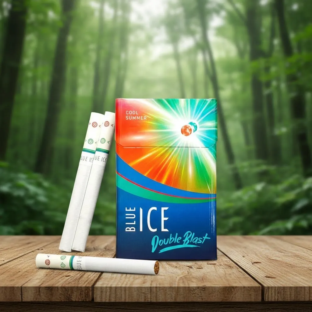Blue Ice Double Blast Cool Summer (บลู ไอซ์ ดับเบิล บลาสท์) บุหรี่นอกญี่ปุ่น 2 เม็ดบีบ … | Blue Ice Double Blast Cool Summer