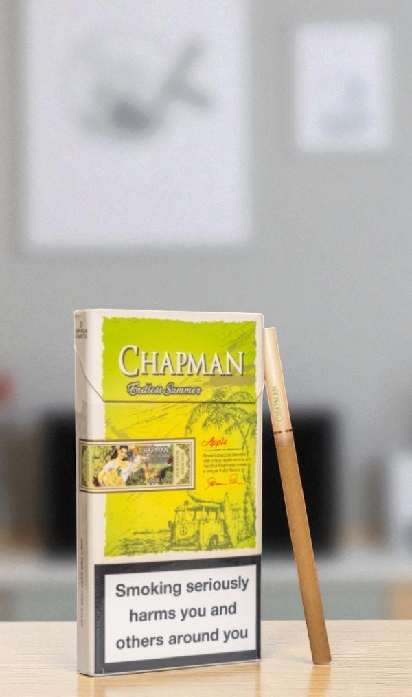 Chapman Apple มวนสลิม บุหรี่แอปเปิ้ล หอมหวาน เย็นสดชื่น (ไม่มีเม็ดบีบ)