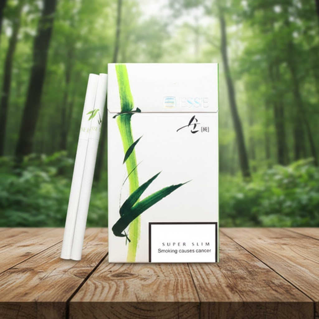 ESSE Bamboo 1mg บุหรี่เอสเซ่ไม้ไผ่ สูตร Dual Charcoal Filter นุ่มเบาจากเกาหลี | ESSE Bamboo 1mg Dual Charcoal Filter