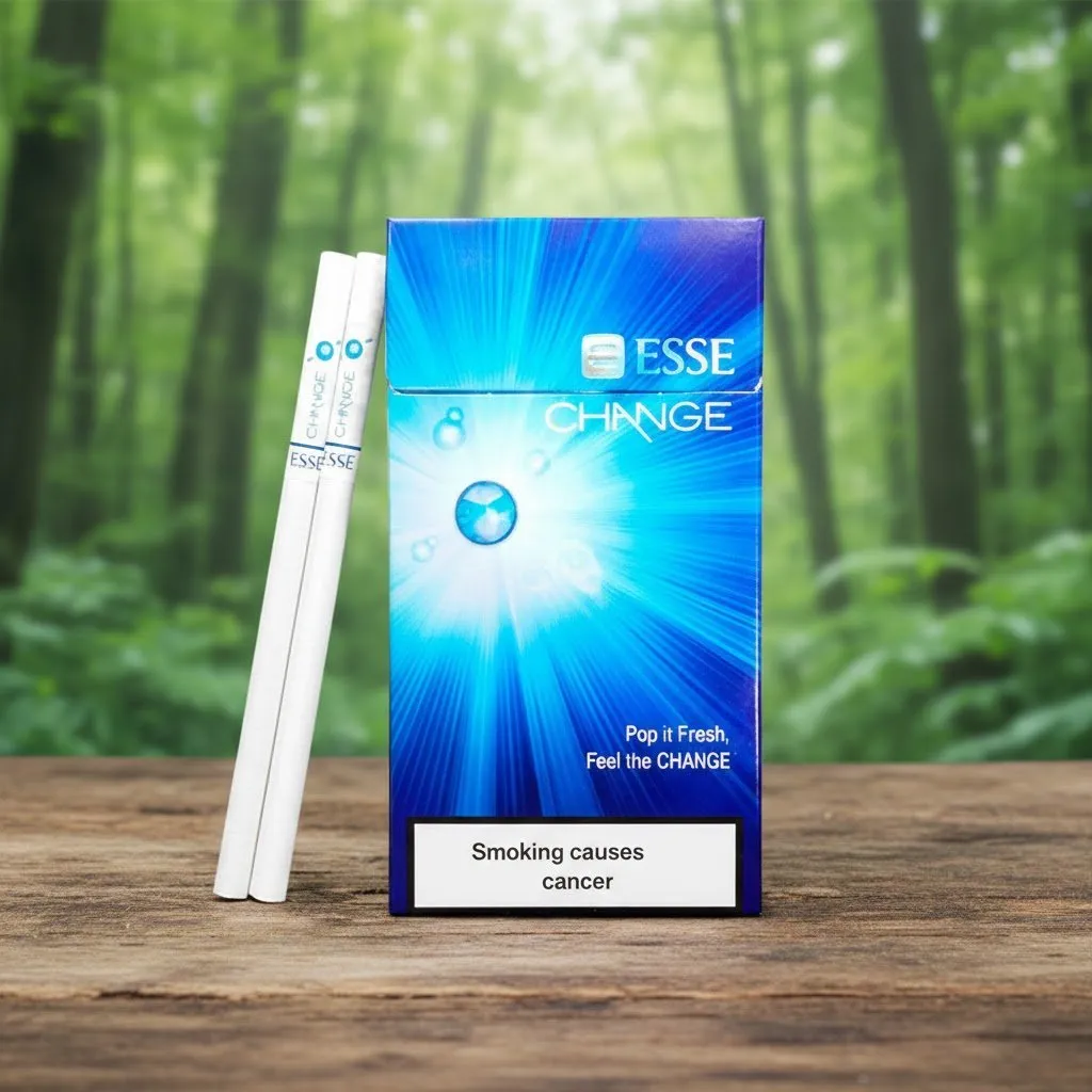 ESSE Change 4mg บุหรี่นอกรสไลท์พรีเมียม 1 เม็ดบีบ มาตรฐานเกาหลี | ESSE Change 4mg
