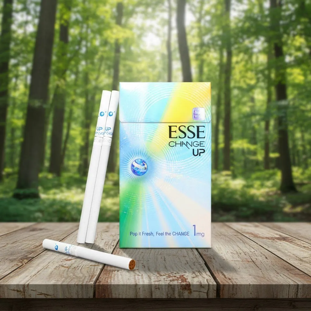 ESSE Change Up 1mg บุหรี่นอกเกาหลี มวนสลิม 1 เม็ดบีบ หอมผลไม้ รสนุ่มเบาสบาย | ESSE Change Up 1mg