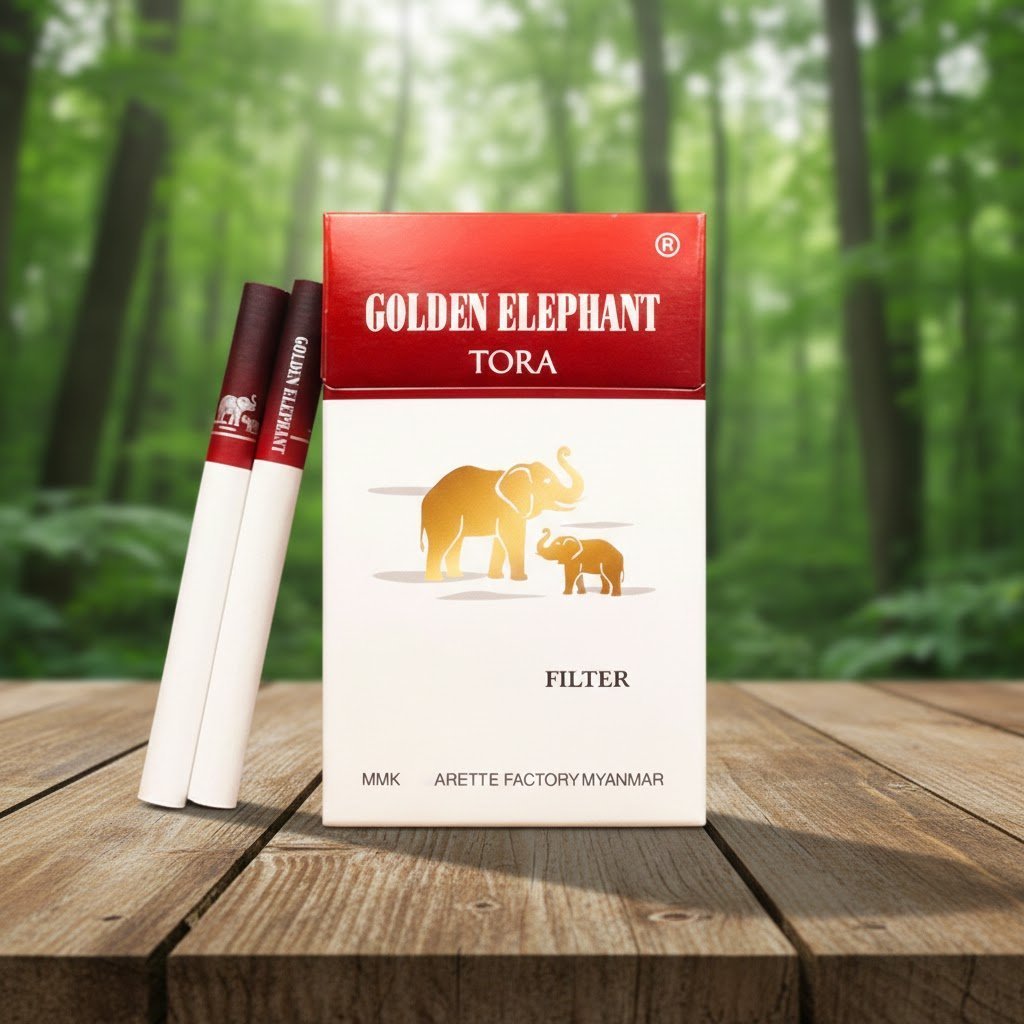 Golden Elephant บุหรี่นอก โกลเด้น อีเลฟเฟ่น (บุหรี่ช้างทอง) รสร้อนคลาสสิก | Golden Elephant