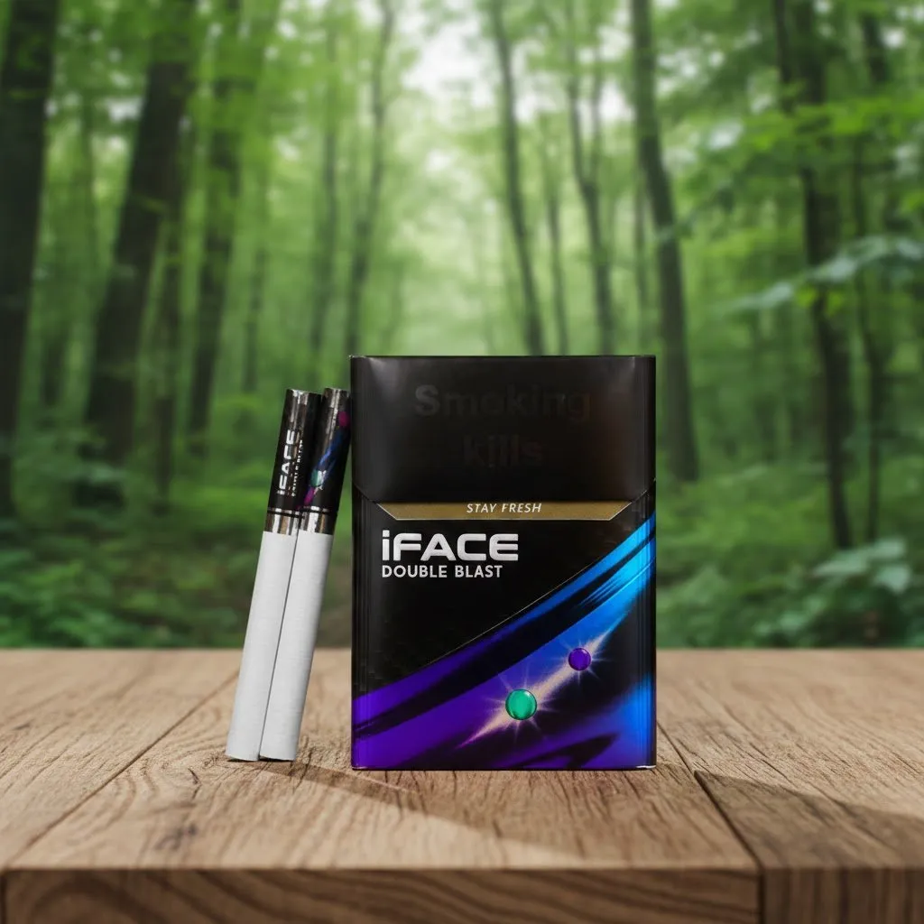 iFace Double Blast บุหรี่นอก 2 เม็ดบีบ กลิ่นบลูเบอร์รี่ (Japan Standard) | iFace Double Blast