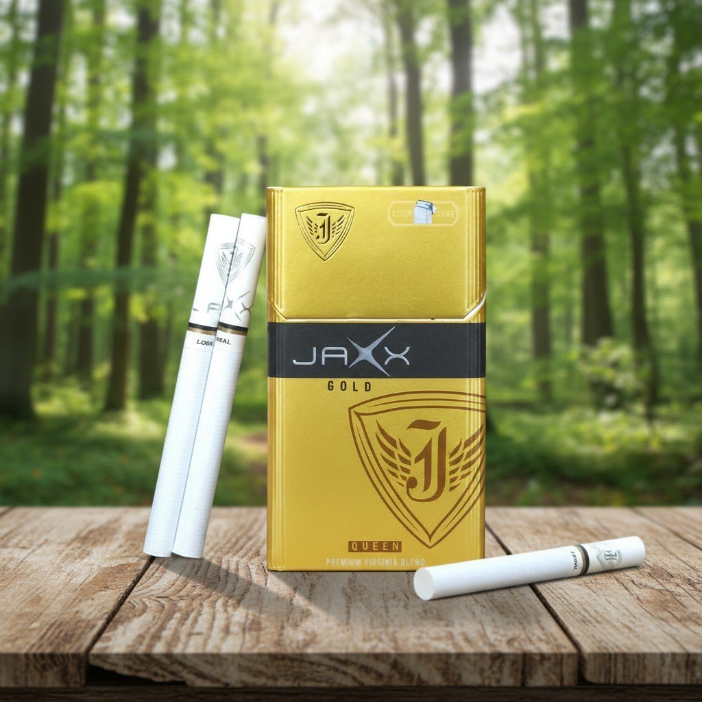 Jaxx Gold (แจ็กซ์ โกลด์) บุหรี่นอกสายร้อนนุ่ม ใบยา Golden Virginia มวนขนาด Queen Size | Jaxx Gold Golden Virginia Queen Size
