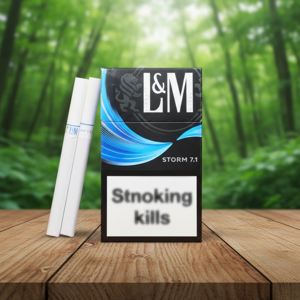 L&M Storm 7.1 บุหรี่นอกรสเย็นเมนทอล สูตรใบยาพรีเมียมจากสวิตเซอร์แลนด์ | L&M Storm 7.1