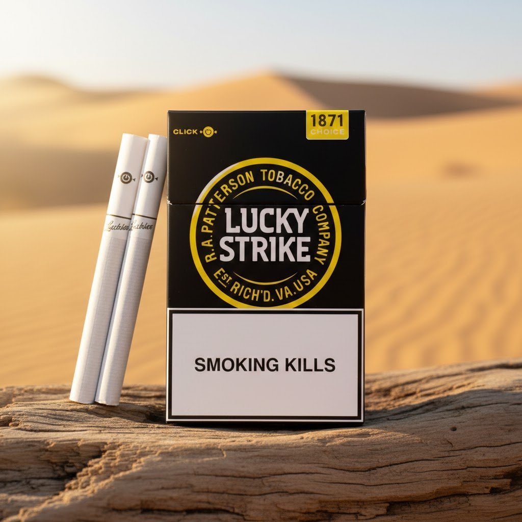 Lucky Strike Yellow บุหรี่นอก ลัคกี้ สไตรค์ เหลือง เม็ดบีบเลม่อน (Premium American Blend) | Lucky Strike Yellow