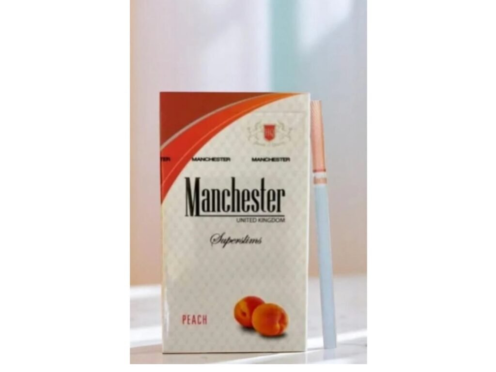 บุหรี่ Manchester Peach Slims | Manchester Peach Slims