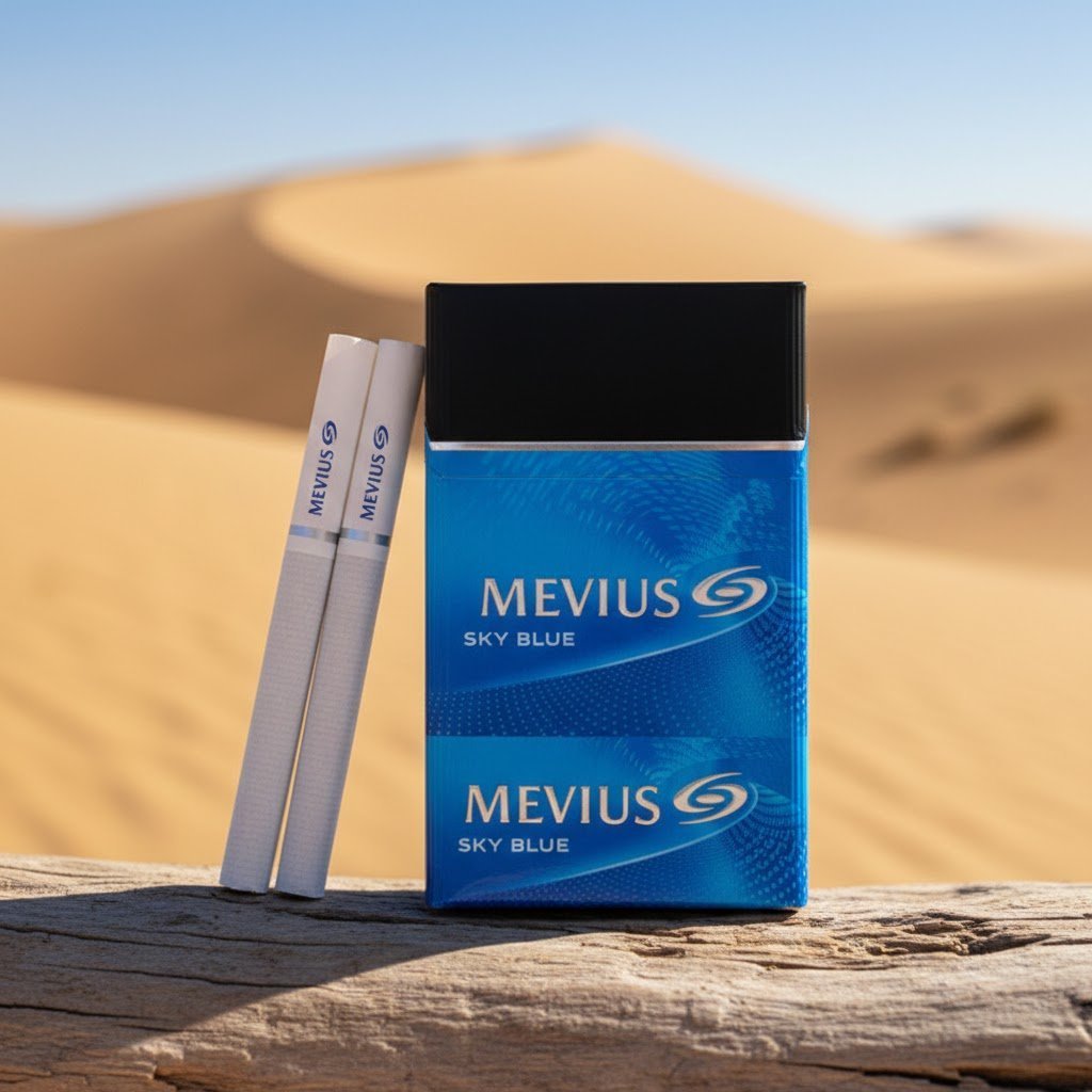 Mevius Sky Blue (เมวิอุส สกายบลู) บุหรี่นอกพรีเมียม รสนุ่ม มาตรฐานญี่ปุ่น | Mevius Sky Blue