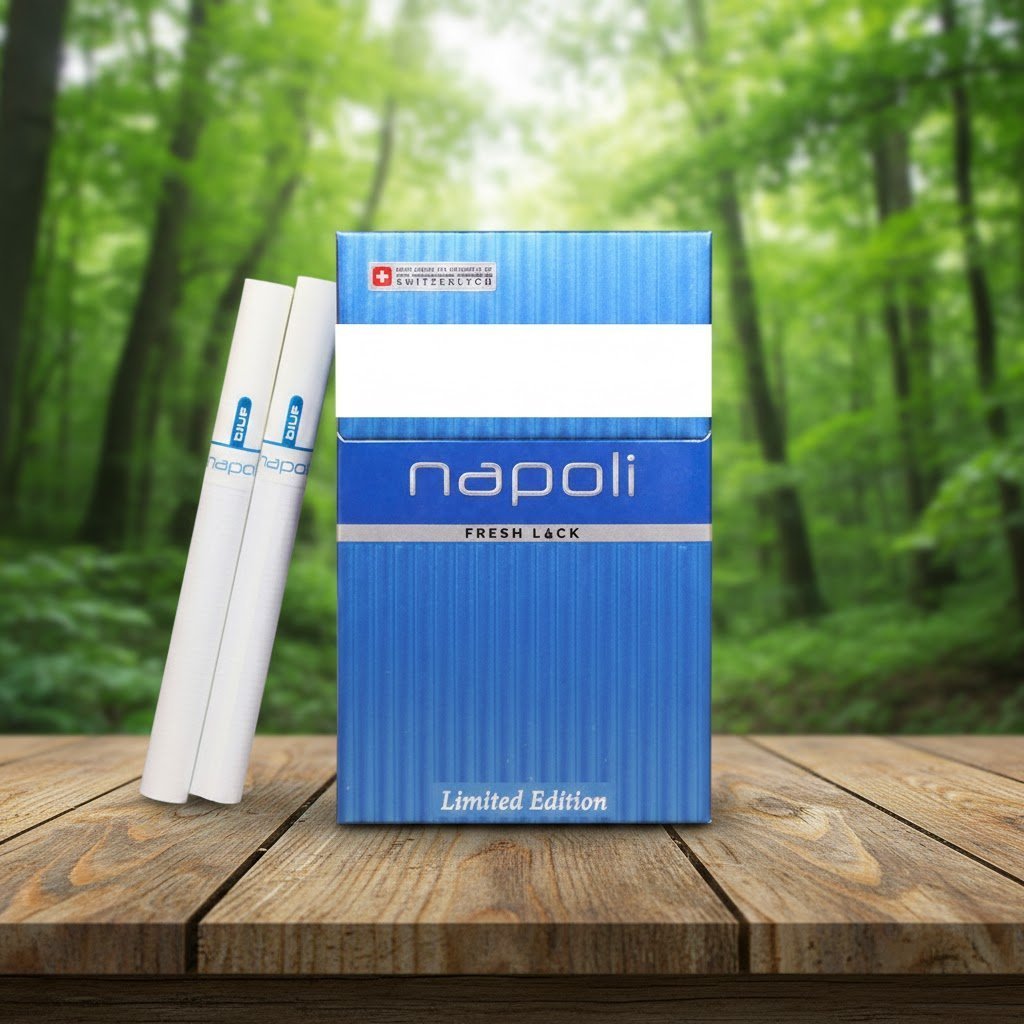 Napoli Blue Limited Edition บุหรี่นอกคุณภาพพรีเมียมจากดูไบ รสร้อนปานกลาง | Napoli Blue Limited Edition