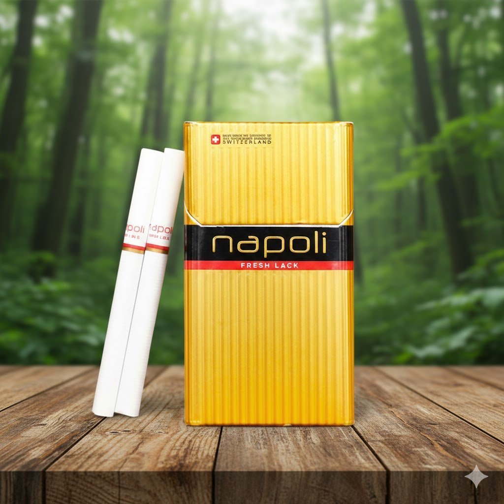 Napoli Gold (นาโปลี โกลด์) บุหรี่นอกพรีเมียม รสร้อน มาตรฐานสวิตเซอร์แลนด์ ขนาด Queen Size | Napoli Gold Queen Size