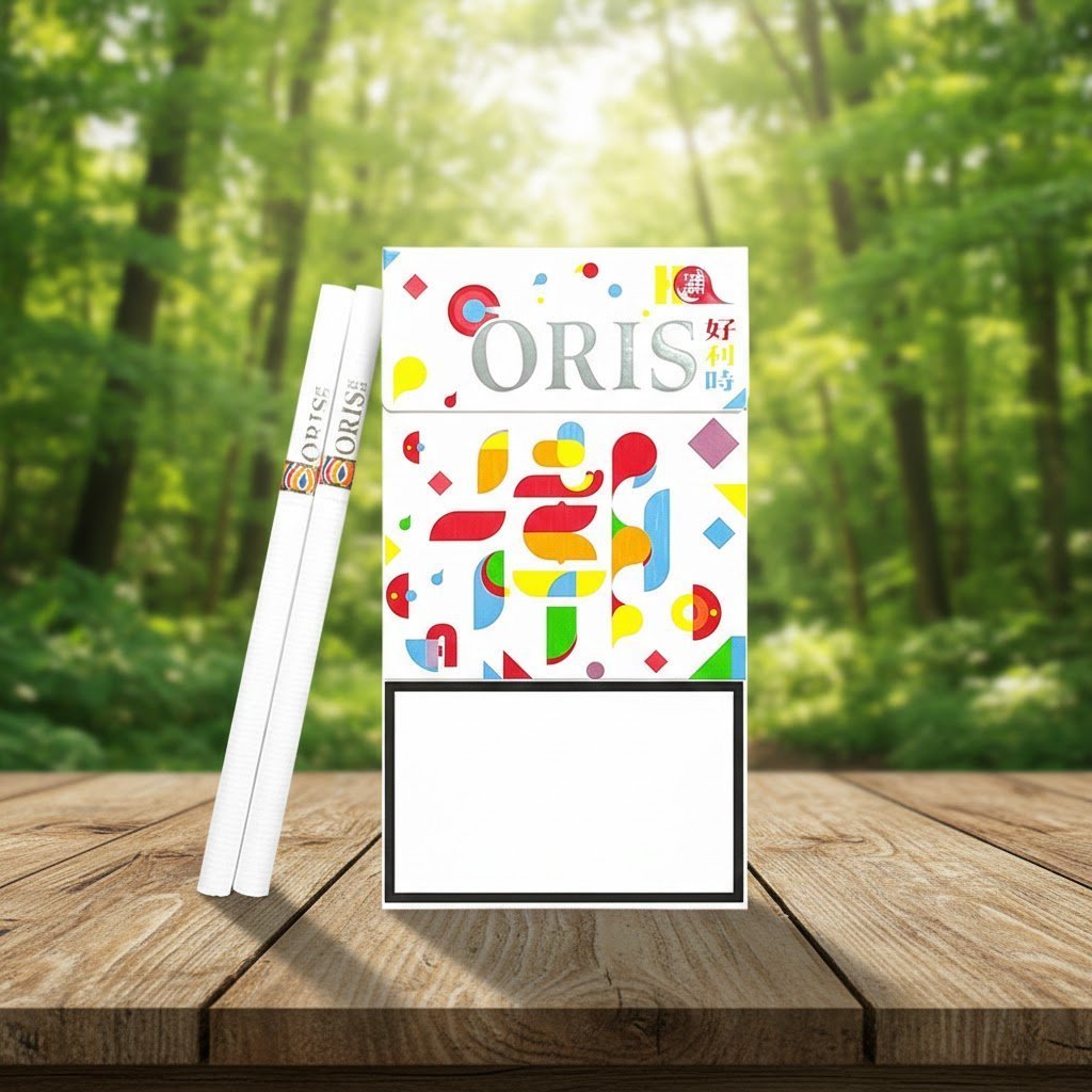 Oris Chao Society White (CN) – โอริส เชา โซไซตี้ ไวท์ บุหรี่นอกสายร้อน มวนสลิม มาตรฐานพ… | Oris Chao Society White CN