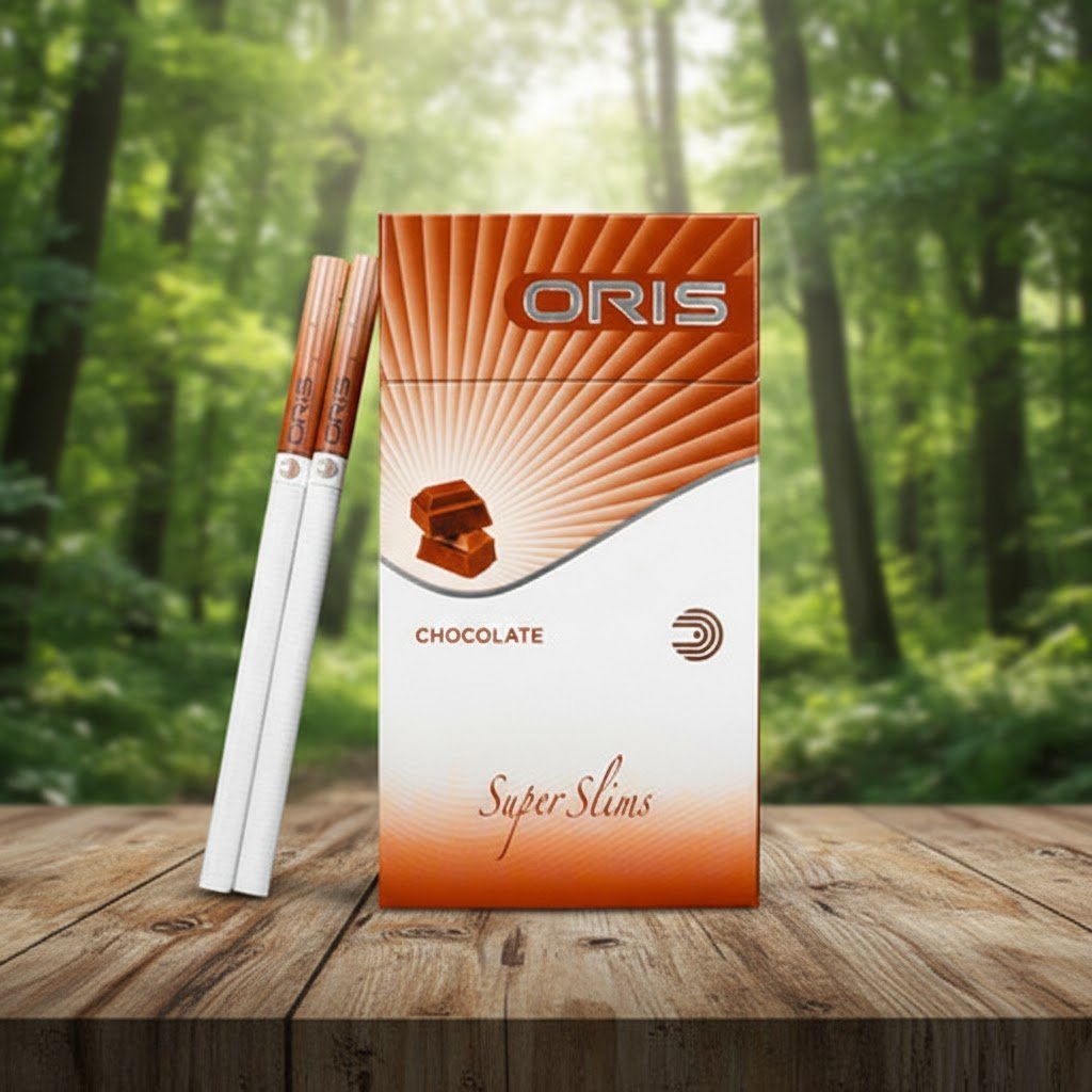 Oris Chocolate Super Slims บุหรี่นอกกลิ่นช็อกโกแลต รสร้อนพรีเมียมจาก U.A.E. | Oris Chocolate Super Slims U.A.E.