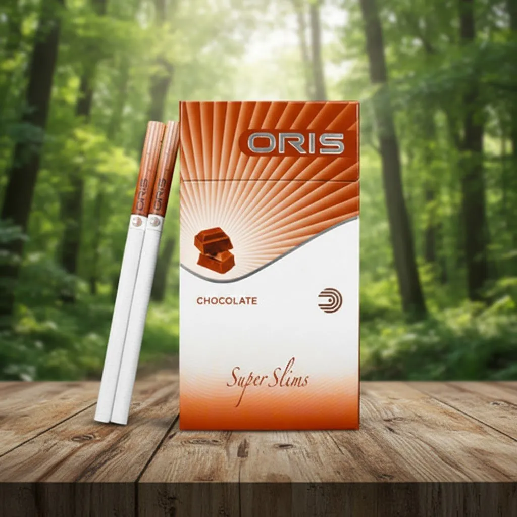 Oris Chocolate Super Slims บุหรี่นอกกลิ่นช็อกโกแลต รสร้อนพรีเมียมจาก U.A.E. | Oris Chocolate Super Slims U.A.E.