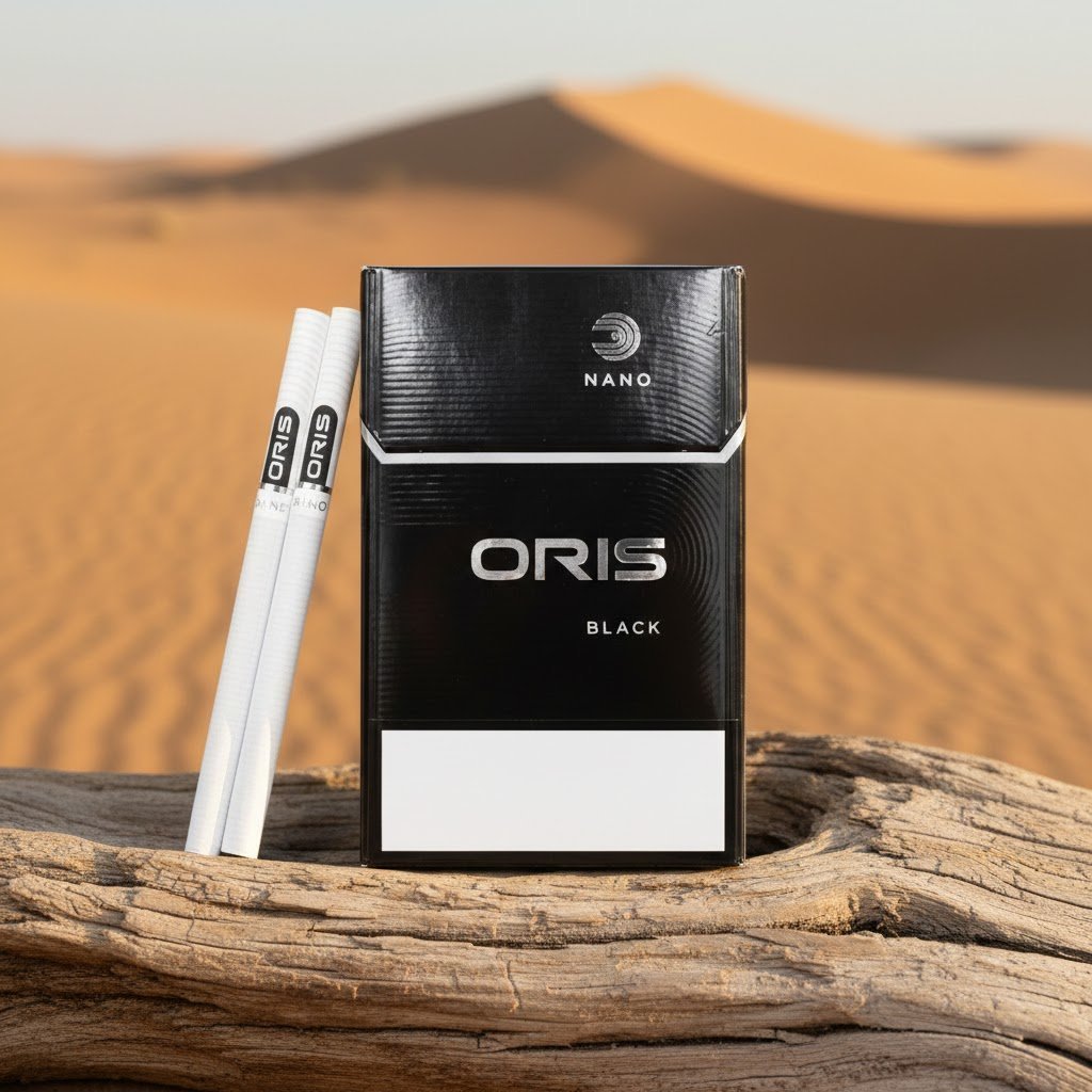 Oris Nano Black บุหรี่โอริส นาโน แบล็ก รสร้อนนุ่มนวล มวนสลิมมาตรฐานดูไบ | Oris Nano Black