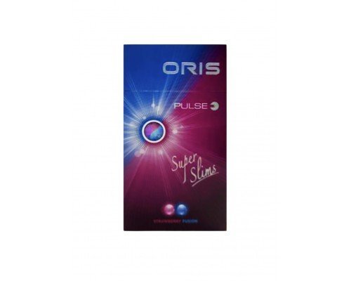 Oris Pulse Strawberry Fusion บุหรี่นอก โอริส สตรอเบอร์รี่ 2 เม็ดบีบ Super Slims | Oris Pulse Strawberry Fusion Super Slims