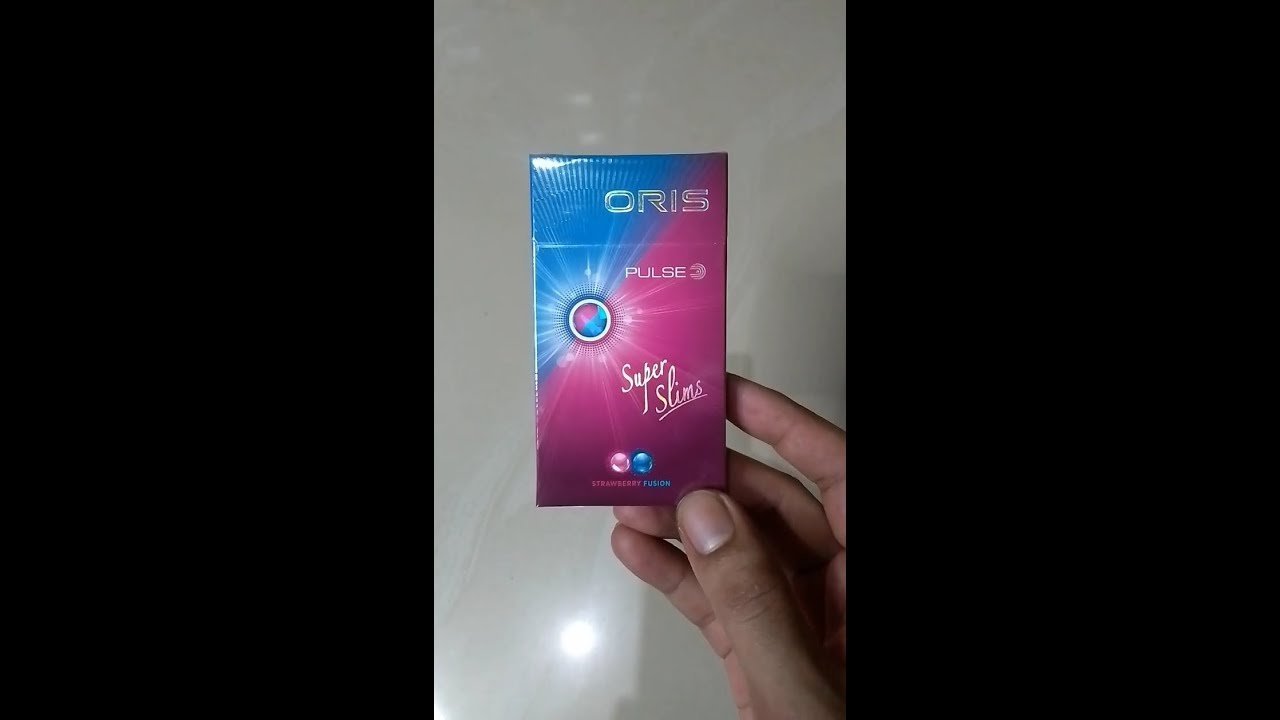 Oris Pulse Strawberry Fusion บุหรี่นอก โอริส สตรอเบอร์รี่ 2 เม็ดบีบ Super Slims | Oris Pulse Strawberry Fusion Super Slims